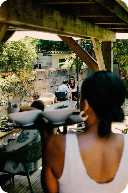 Service en terrasse